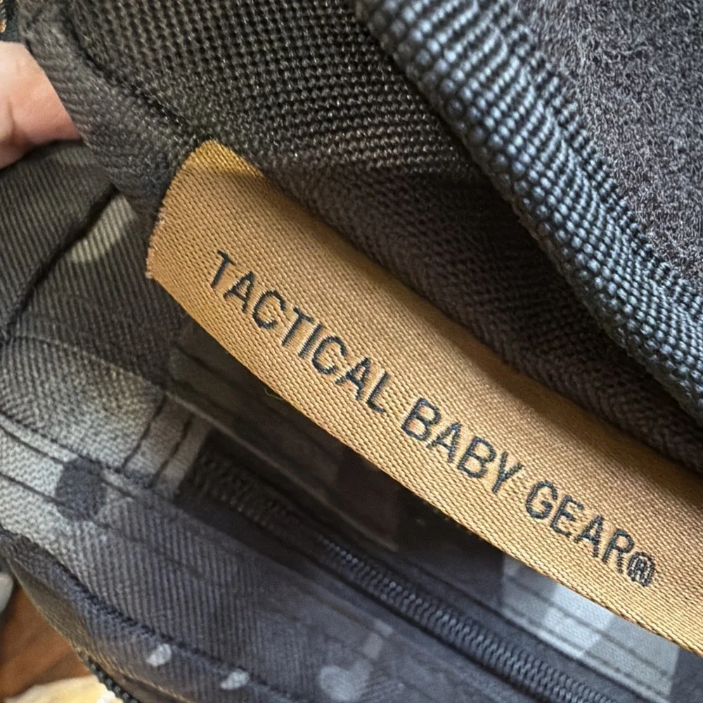 Tactical Baby Gear TBG Diaper Bag Black Camo MOLLE Shoulder Messenger Bag